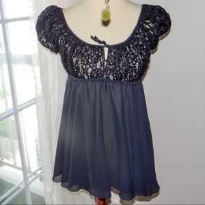 Black lace Victoria’s Secret empire waist teddy